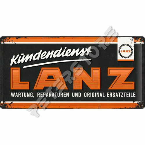Retró Fém Tábla - Lanz Logó Dombornyomott