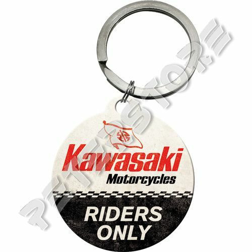 Retró Fém Kulcstartó - Kawasaki