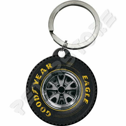 Retró Fém Kulcstartó - Goodyear Gumik